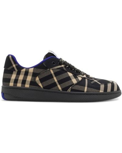 Burberry Terrace Checked Trainers - Black