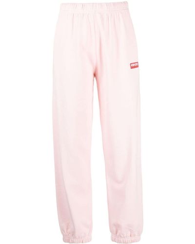 KENZO Jogginghose mit Logo-Stickerei - Pink