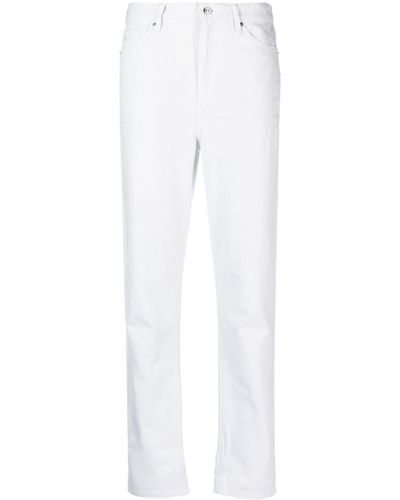 Armani Exchange Mid-rise Cropped Jeans - White