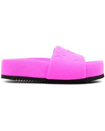 Vic Matié Logo-embossed Padded Sandals - Pink