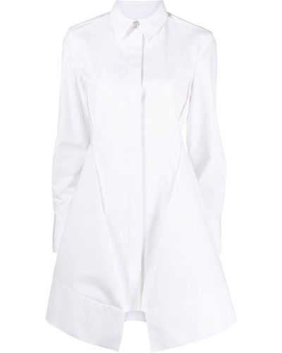 Givenchy レースディテール シャツドレス - ホワイト