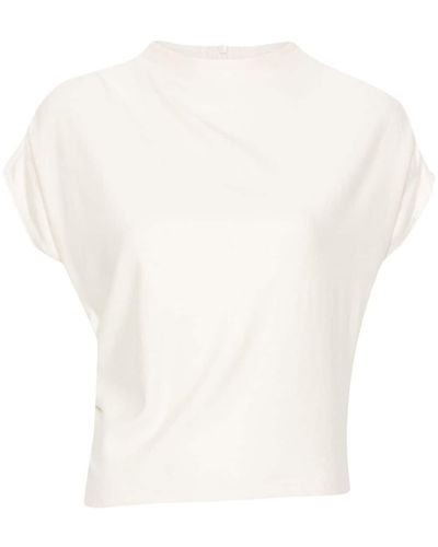 Gestuz Blusa Rifagz con cuello redondo - Blanco