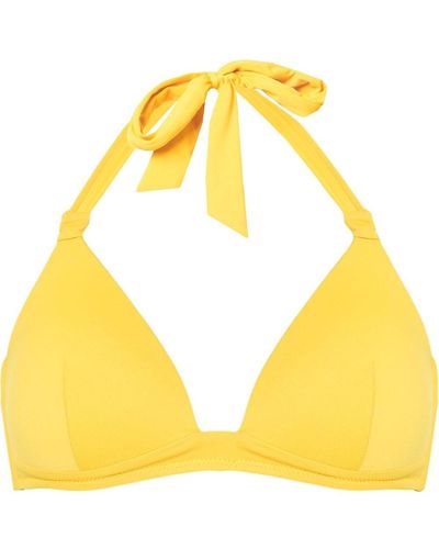 Amir Slama Halterneck Bikini Top - Yellow