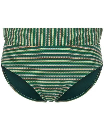 Marlies Dekkers Holi Vintage Striped Bikini Bottoms - Green