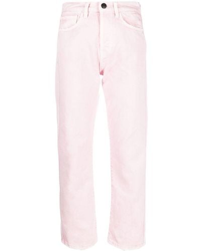 3x1 Gerade High-Rise-Jeans - Pink