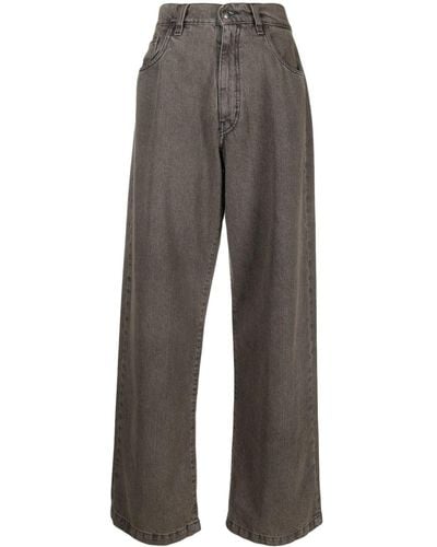 Societe Anonyme Mid-rise Wide-leg Jeans - Grey