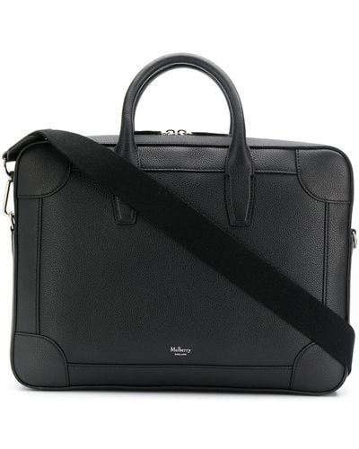 Mulberry Full-grain Leather Briefcase - Black