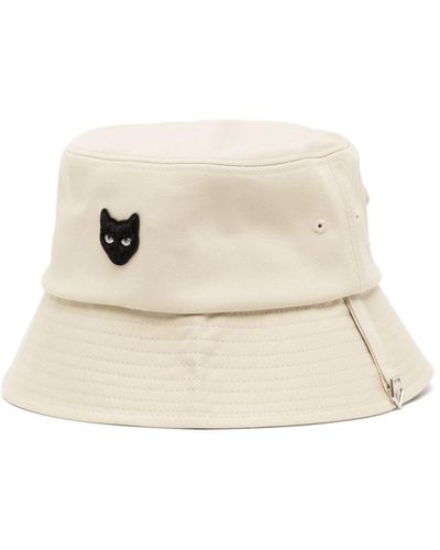 ZZERO BY SONGZIO Panther Cotton Bucket Hat - Natural