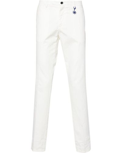 Manuel Ritz Pantalones chinos con corte slim - Blanco