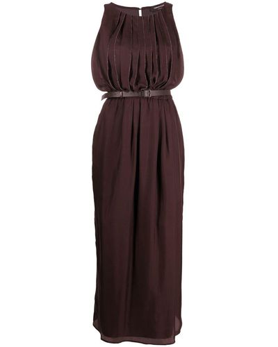 Fabiana Filippi Silk Embellished Dress - Purple