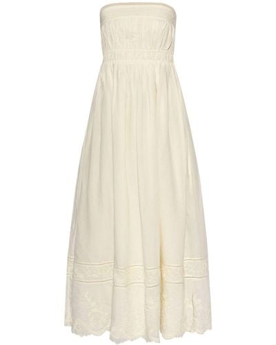 Posse Mylah Strapless Dress - White
