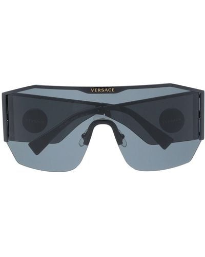 Versace Eyewear Oversized Medusa-plaque Sunglasses - Black
