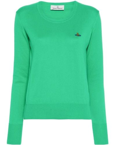 Vivienne Westwood Bea Fine-knit Jumper - Green