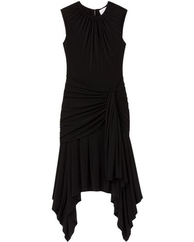 AZ FACTORY Helleborus Draped Midi Dress - Black