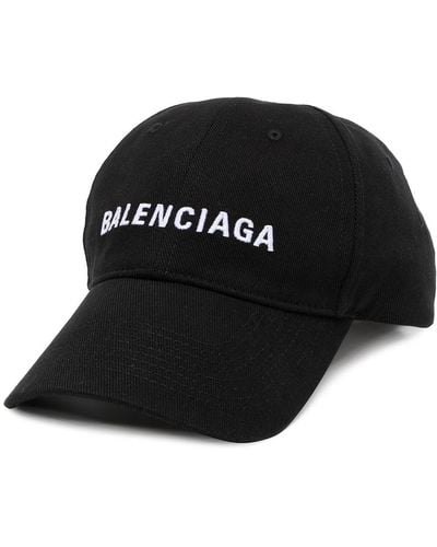 Balenciaga バレンシアガ ロゴエンブロイダリー キャップ - ブラック