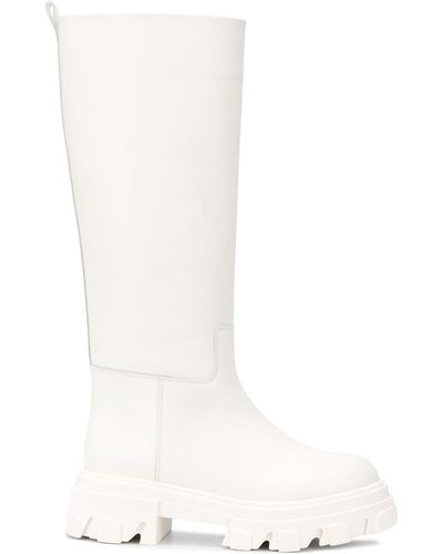 Gia Borghini X Pernille Teisbaek Tubular Boots - White