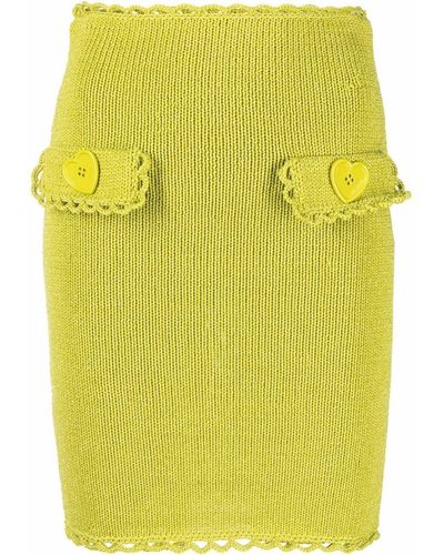 Moschino ハートボタン スカート - グリーン