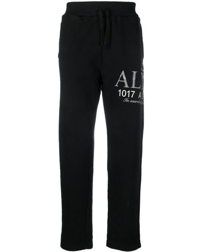1017 ALYX 9SM Logo-print Cotton Track Trousers - Black