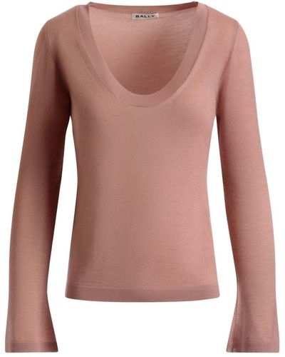 Bally Fine-knit Cashmere Jumper - Pink