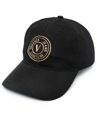 Versace Logo-print Cotton Baseball Cap - Black