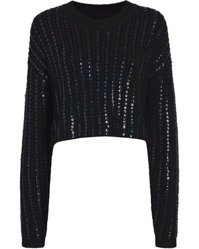 Cinq À Sept Phoebe Sequin-embellished Sweater - Black