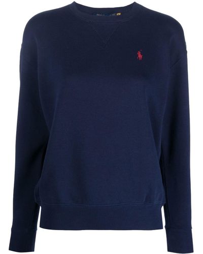 Polo Ralph Lauren Crewneck Cotton Sweatshirt - Blauw