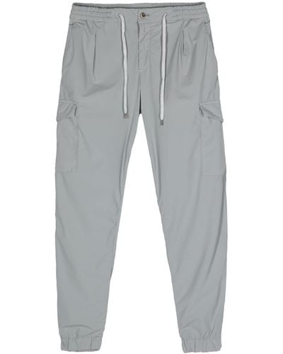 PT Torino Elasticated-waistband Trousers - Grey
