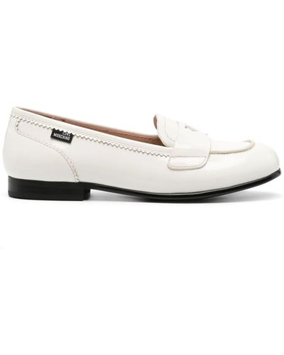 Love Moschino Loafers Met Hart - Wit