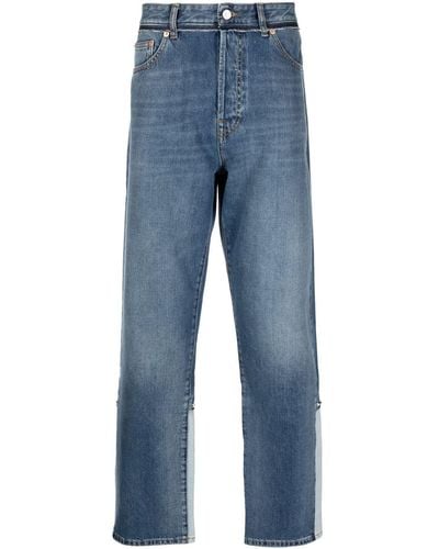 Valentino Garavani Rockstud-detail Straight-leg Jeans - Blue