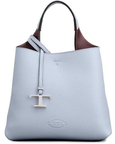 Tod's Timeless Leather Tote Bag - Blue