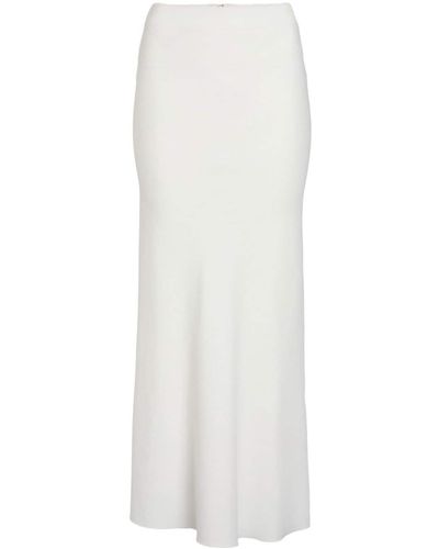Giambattista Valli High-waist Crepe Maxi Skirt - White