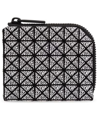 Bao Bao Issey Miyake Geometric-pattern Cotton Wallet - Black