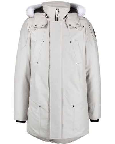 Moose Knuckles Stirling Feather-down Parka Coat - Gray