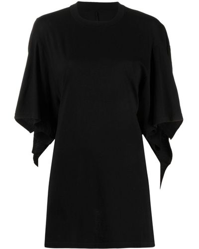 MM6 by Maison Martin Margiela Asymmetric Oversized T-shirt - Black
