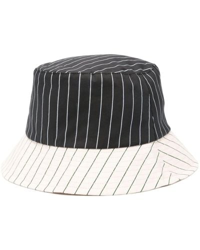 Paul Smith Striped Bucket Hat - Black