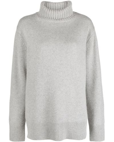 JOSEPH Roll-neck Cashmere Sweater - Gray