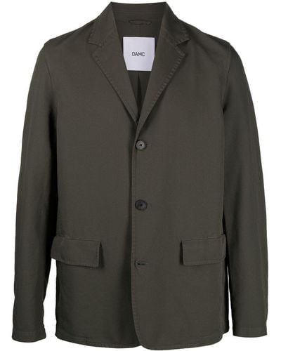 OAMC Notched-lapels Single-breasted Blazer - Green