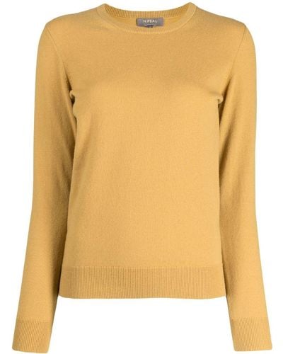 N.Peal Cashmere Ribbed-knit Cashmere Jumper - Yellow