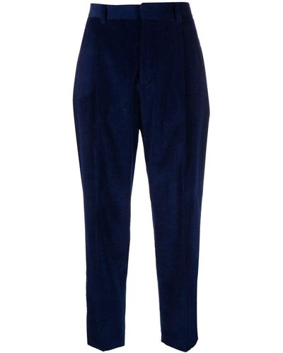 Woolrich Pantalon fuselé en velours côtelé - Bleu
