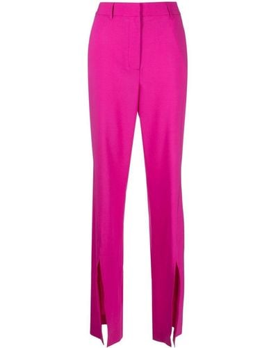GIUSEPPE DI MORABITO High-waisted Slit-detail Pants - Pink