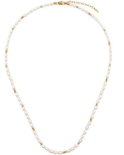 Missoma Halskette mit Perlen - Weiß