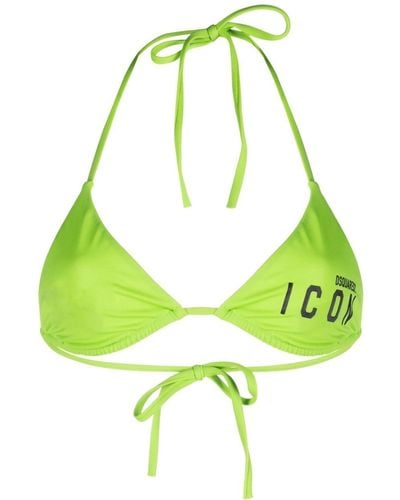 DSquared² Top de bikini Be Icon - Verde