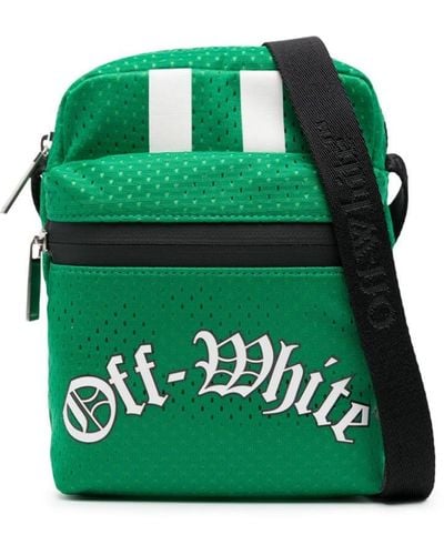 Off-White c/o Virgil Abloh Outdoor Mesh Messenger Bag - Green