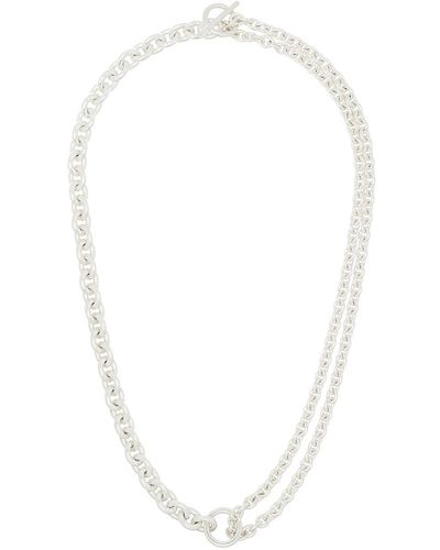 All_blues Sterling Silver Chain-link Necklace - Metallic