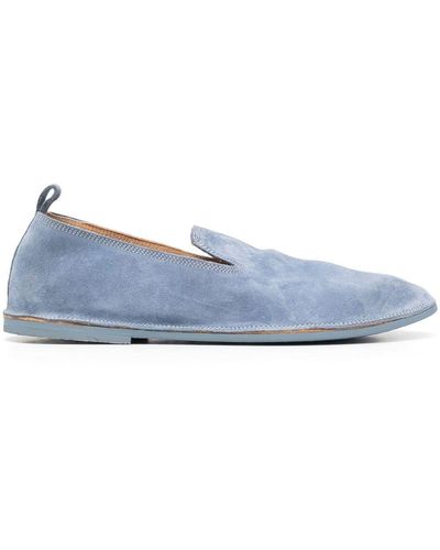 Marsèll Spatolona Leather Slippers - Blue