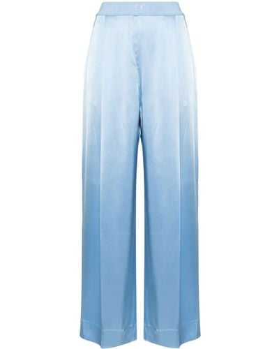 Stine Goya Ciara Pleat-detail Wide-leg Pants - Blue