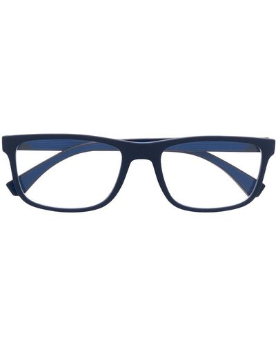 Emporio Armani スクエア眼鏡フレーム - ブルー
