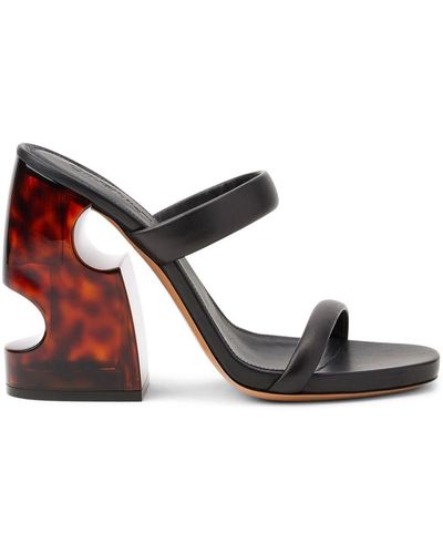 Off-White Pop Meteor 120mm cut-out mules - Neutrals