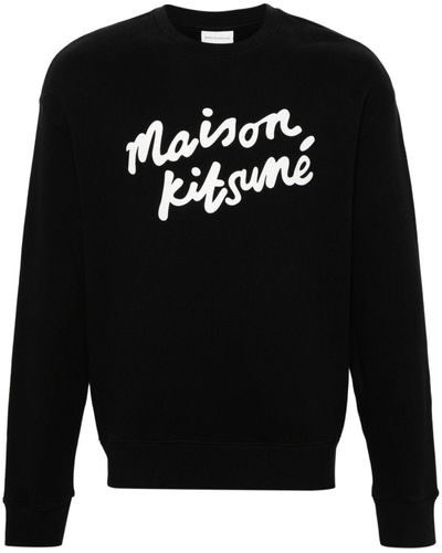 Maison Kitsuné Sweat Handwriting Comfort - Noir