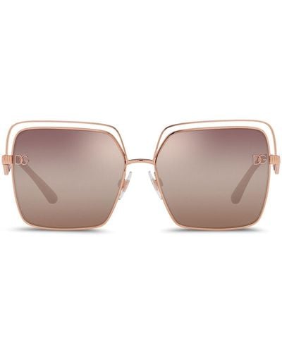 Dolce & Gabbana Dg Pin Square-frame Sunglasses - Pink